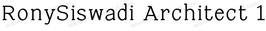 RonySiswadi Architect 1字体转换